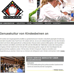 Juniorköche Deutschland [Website, Designs]